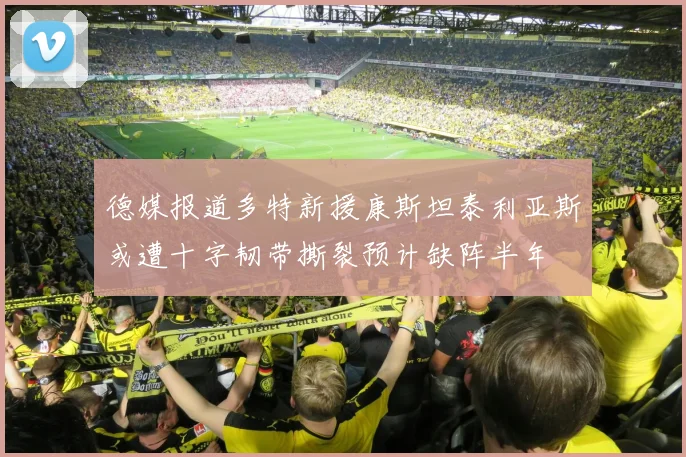 德媒报道多特新援康斯坦泰利亚斯或遭十字韧带撕裂预计缺阵半年